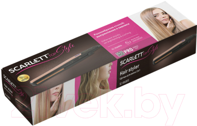 Выпрямитель для волос Scarlett SC-HS60015 (черный/золото)