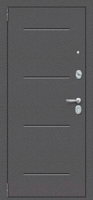 Входная дверь el'Porta Porta R-2 104.П61 Cappuccino Veralinga/антик серебро (98x205, левая)