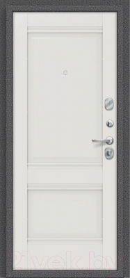 Входная дверь el'Porta Porta R-2 104.K42 Alaska/антик серебро (88x205, правая)
