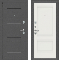 Входная дверь el'Porta Porta R-2 104.K42 Alaska/антик серебро (98x205, левая) - 