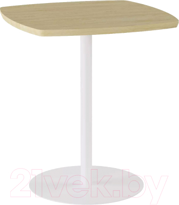 Журнальный столик Калифорния мебель Старк квадро (дуб янтарный/белый)
