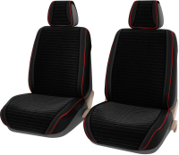 Комплект накидок на автомобильные сиденья PSV Bliss 2 Premium / 134888 (2шт, черный/красный) - 