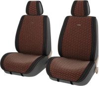 Комплект накидок на автомобильные сиденья PSV Hornet / 132153 (2шт, черный/коричневый) - 