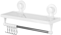 Полка для ванной Swed house Bathroom Shelf With Hooks R5180 - 