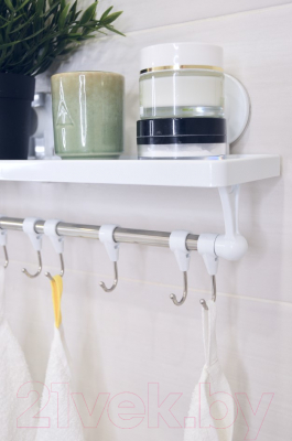 Полка для ванной Swed house Bathroom Shelf With Hooks R5180