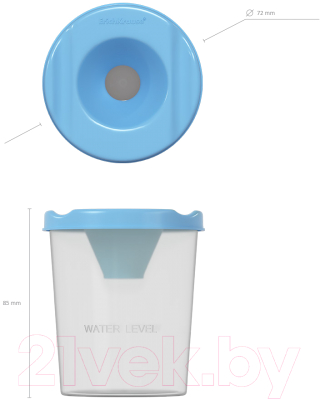 Изображение товара Стакан-непроливайка Erich Krause Pastel / 58678 (голубой)