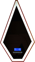 Зеркало Abber Stein AS6611BR (коричневый, с подсветкой) - 