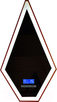 Зеркало Abber Stein AS6611BR (коричневый, с подсветкой)