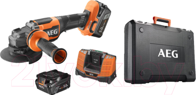 Изображение товара Профессиональная угловая шлифмашина AEG Powertools BEWS 18-125BLPX2-502C (4935480858)
