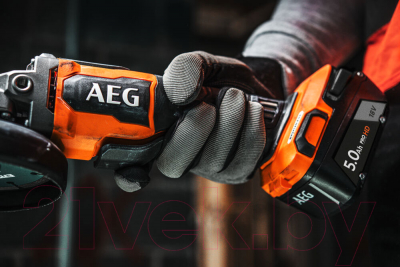 Изображение товара Профессиональная угловая шлифмашина AEG Powertools BEWS 18-125BLPX2-502C (4935480858)