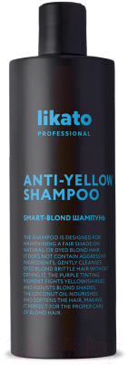 Оттеночный шампунь для волос Likato Professional Smart Blond Anti-Yellow Shampoo (400мл)