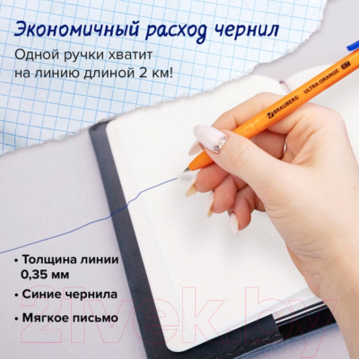 Изображение товара Набор шариковых ручек Brauberg 143571 (10шт, синий)