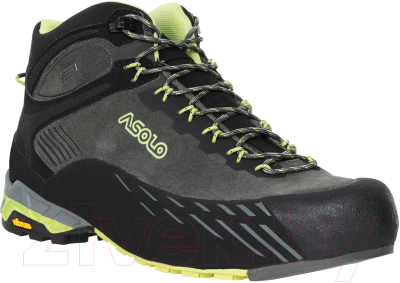 Трекинговые кроссовки Asolo SML Eldo Mid Lth Gv Mm / A0105600-B022 (р-р 8.5, графит/зеленый)