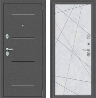 Входная дверь el'Porta Porta R-2 104.15 Snow Art/антик серебро (88x205, правая) - 