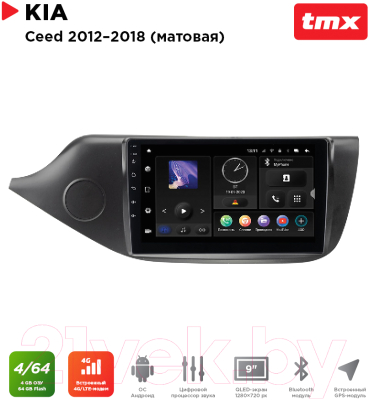 Бездисковая автомагнитола Incar TMX-1806-4