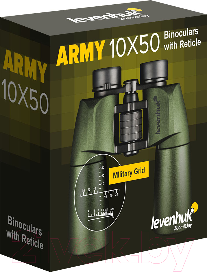 Бинокль Levenhuk Army 12x50 с сеткой