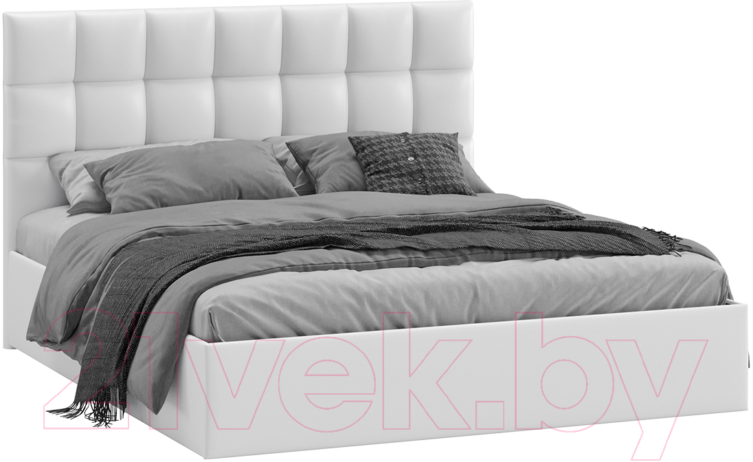 Двуспальная кровать ТриЯ Эмбер универсальный тип 1 с ПМ и заглушиной 160x200