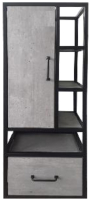 Шкаф-полупенал для ванной Style Line Лофт 45 с ящиком PLUS (подвесной) - 