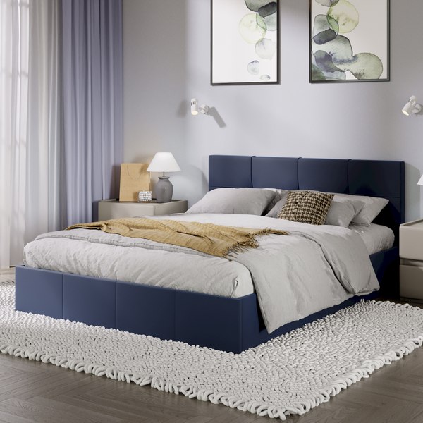 Купить Двуспальная кровать ТриЯ Лора с ПМ 160x200 в Жодино
