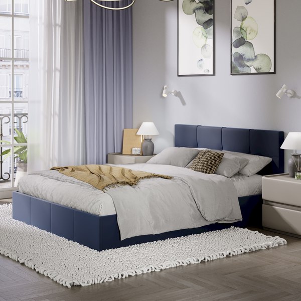 Купить Двуспальная кровать ТриЯ Лора с ПМ 160x200 в Жодино