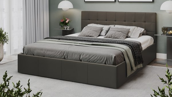 Купить Двуспальная кровать ТриЯ Эмма с ПМ 160x200  