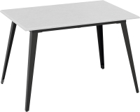 Обеденный стол ТриЯ Равенна тип 1 (черный мрамор/белый бетон) - 