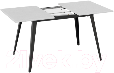 Обеденный стол ТриЯ Равенна тип 1 (черный мрамор/белый бетон)