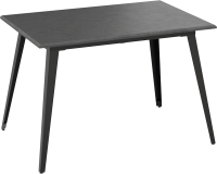 Обеденный стол ТриЯ Равенна тип 1 (черный мрамор/серый бетон) - 