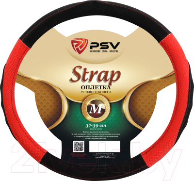 Оплетка на руль PSV Strap M / 132622 (черный/красный)