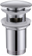 Донный клапан Abber AF0010 с переливом (хром) - 