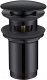 Донный клапан Abber AF0010B с переливом (черный матовый) - 