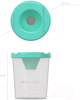 Изображение товара Стакан-непроливайка Erich Krause Pastel / 58680 (мятный)