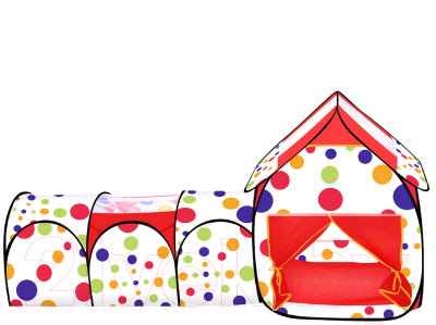 Детская игровая палатка Pituso Принцесса + туннель / CB2879-A-80 (80 шаров)