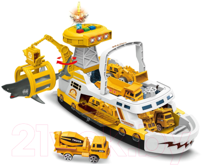 Набор игрушечной техники Pituso Транспортный корабль-парковка Engineering / HW22018938