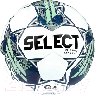 Мяч для футзала Select Futsal Master v22 4 (белый/зеленый)