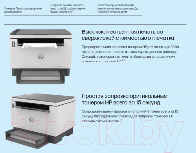 Изображение товара МФУ HP LaserJet Tank 1602w (2R3E8A)