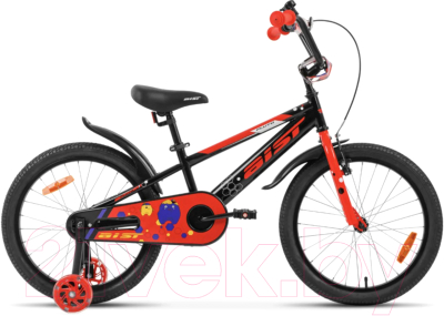 Детский велосипед AIST Pluto 16 2023 (черный)