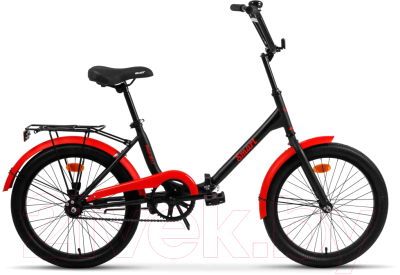 Велосипед AIST Smart 20 1.1 2023 (черный/красный)