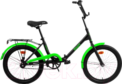 Велосипед AIST Smart 20 1.1 2023 (черный/зеленый)