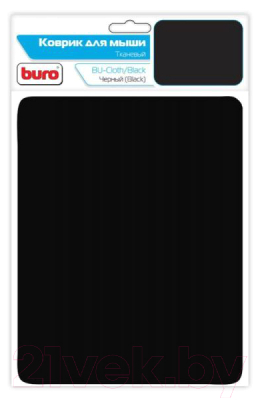 Коврик для мыши Buro BU-CLOTH (черный)