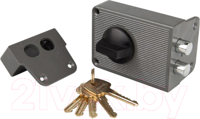 Изображение товара Замок накладной Trodos ЗН1-3 (алюминий, серый)