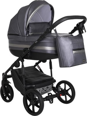 Детская универсальная коляска Pituso Luna Luxury 2 в 1 / 10210 (Silver/Dark Grey) - 