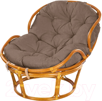 Кресло садовое Мир Ротанга Papasan Mini 23/03 (коньяк/коричневый)