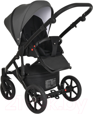 Детская универсальная коляска Pituso Moon Luxury 2 в 1 / M41 (темно-серый)