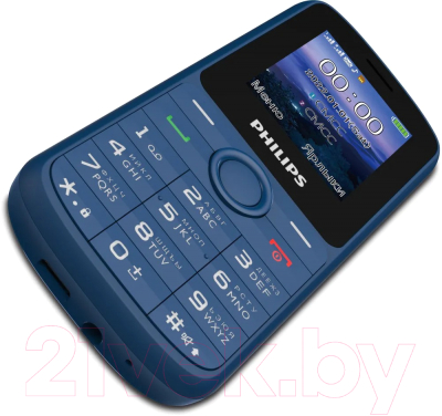 Мобильный телефон Philips Xenium E2101 (синий)