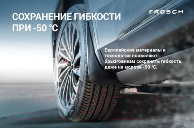 Комплект брызговиков FROSCH NLF.38.30.E18 для Peugeot Expert (2шт, задние)