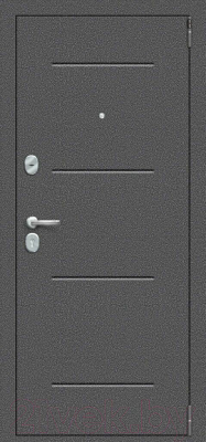 Входная дверь el'Porta R-2 104.П50 88x205 (правая, Snow Art IMP-6/антик серебристый)