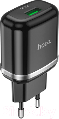 Адаптер питания сетевой Hoco N3 QC3.0 USB 1xUSB-А / 6931474729347 (черный)