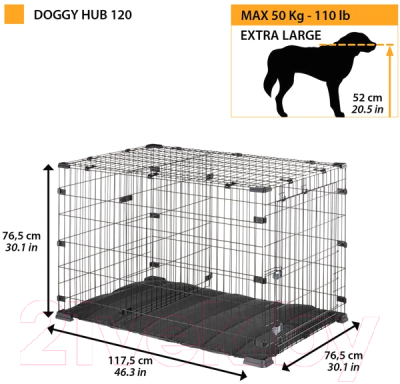 Клетка для животных Ferplast Doggy Hub / 73179117