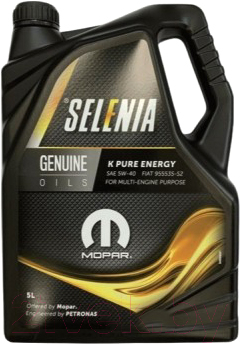 Моторное масло Selenia Mopar K Pure Energy 5W40 / 70026MF2EU (5л)